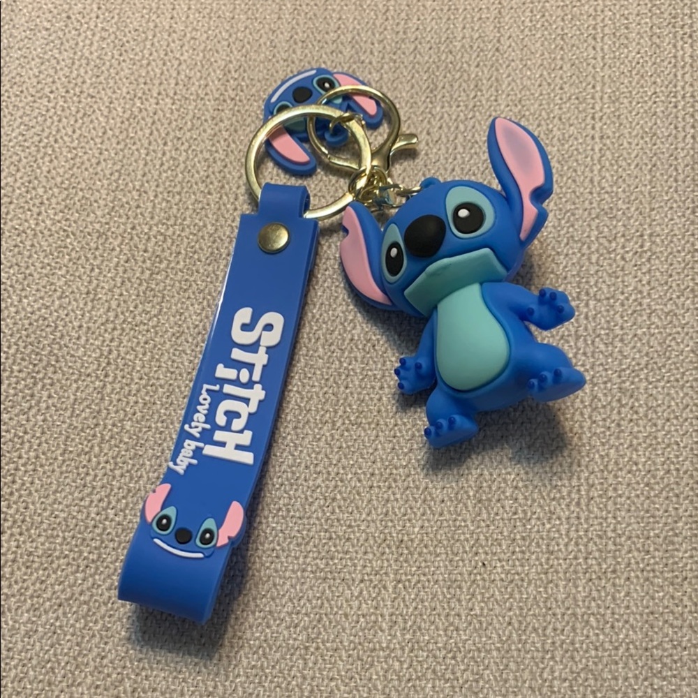 Stitch Blue Bag Charm/Keychain